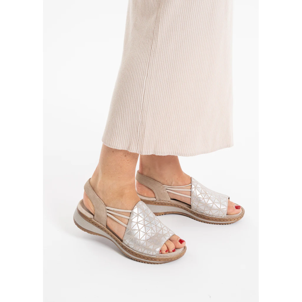 Ara Riemchensandale »HAWAII« Sommerschuh Sandalette Keilabsatz mit Stretch-Bänder G-Weite ▷ für Black Friday
