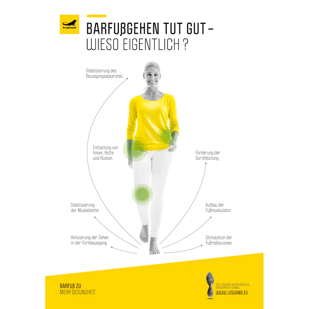 Leguano Barfußschuh »AKTIV« mit ergonomischer Formgebung Freizeitschuh Halbschuh Schnürschuh bestellen Vatertagsangebot