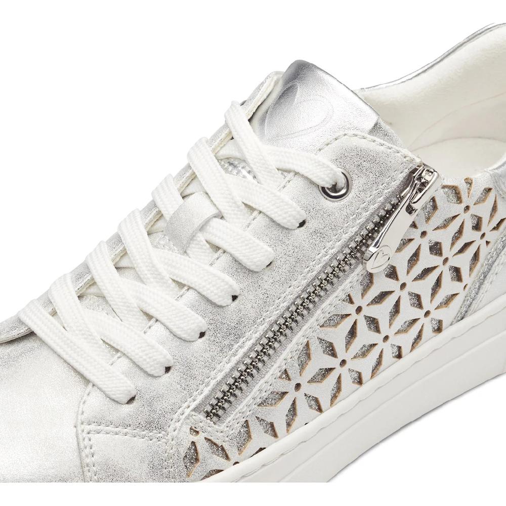 MARCO TOZZI Plateausneaker Freizeitschuh Halbschuh Schnürschuh mit unterlegtem Lochmuster bestellen Zeitlich begrenztes Angebot