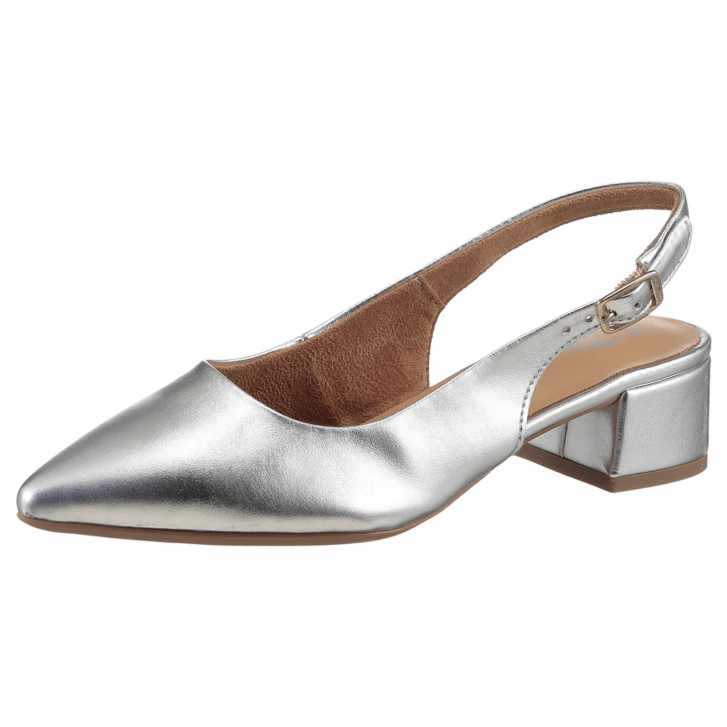 Tamaris Slingpumps Blockabsatz Abendschuh Businessschuh mit verstellbarer Schnalle online bestellen Saisonale Angebote