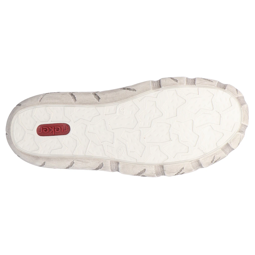 Rieker Sneaker Freizeitschuh Halbschuh Schlupfschuh mit bunter Ziernaht kaufen Tiefpreis