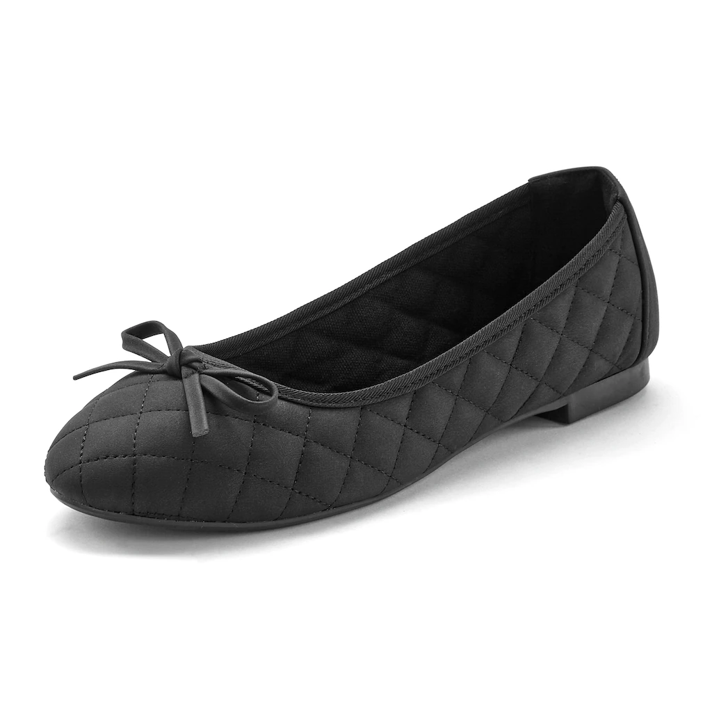 LASCANA Ballerina mit Schleifenapplikation VEGAN online bestellen Wochenangebot