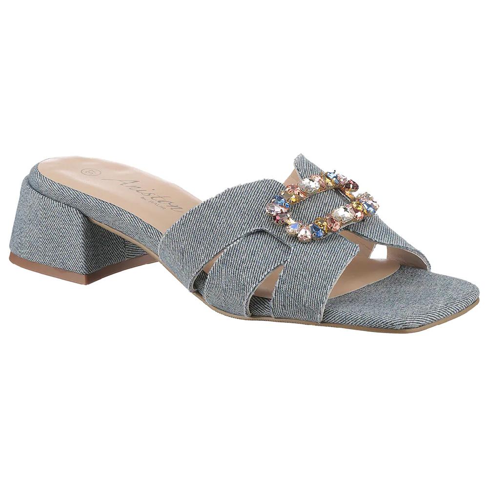 Aniston SHOES Pantolette Sommerschuh Festtagsschuh Blockabsatz - NEUE KOLLEKTION Bis zu 50% Rabatt