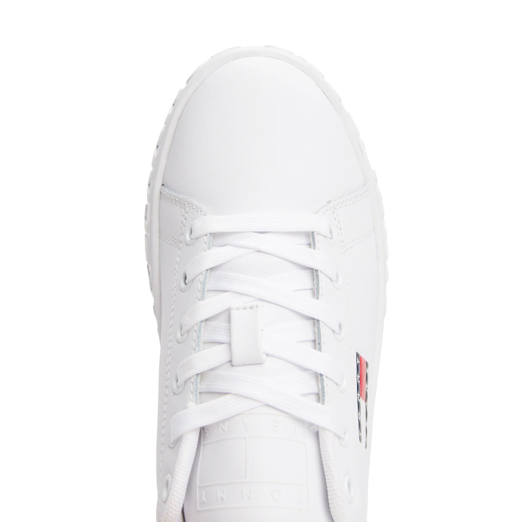 Tommy Jeans Plateausneaker »TJW LOGO OUTSOLE SNEAKER ESS« Freizeitschuh Halbschuh Schnürschuh mit seitlicher Logoflagge kaufen Bis zu 65% Rabatt