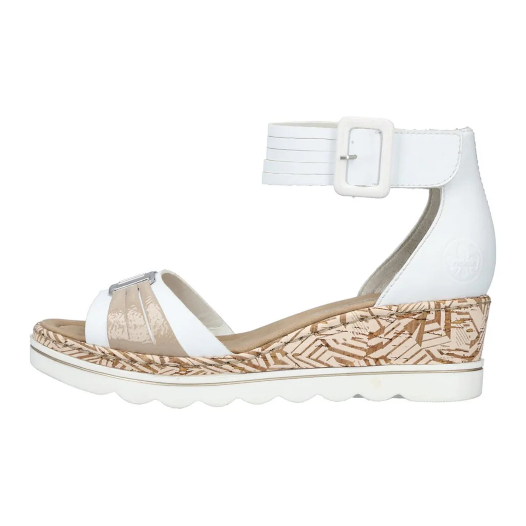 Rieker Keilsandalette Sommerschuh Sandale Keilabsatz mit Print an der Laufsohle online kaufen Bis zu 55% Rabatt