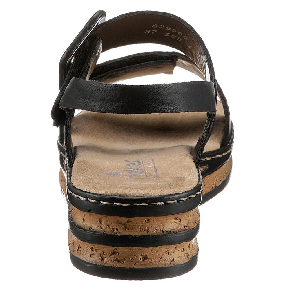 Rieker Keilsandalette Sommerschuh Sandale Keilabsatz mit modischer Schmuckspange online bestellen Kostenloser Versand international