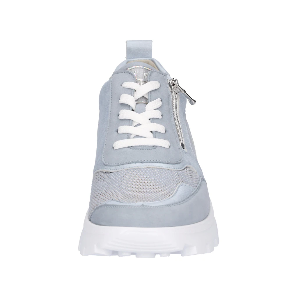 Waldläufer Plateausneaker »H-AJALA« Halbschuh Schnürschuh Freizeitschuh mit Kontrastbesätzen Weite H online bestellen Outlet