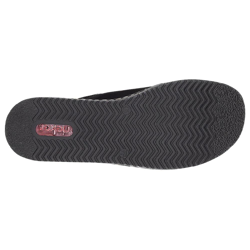 Rieker Pantolette Plateau Sommerschuh Schlappen in klassischer Optik online bestellen Angebote
