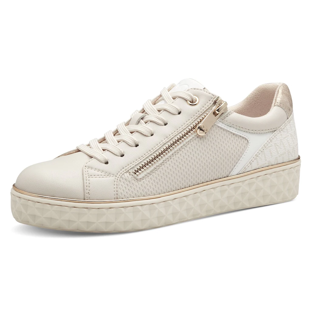 MARCO TOZZI Plateausneaker Freizeitschuh Halbschuh Schnürschuh mit seitlichem Reißverschluss kaufen Kauf eins, bekomm eins gratis