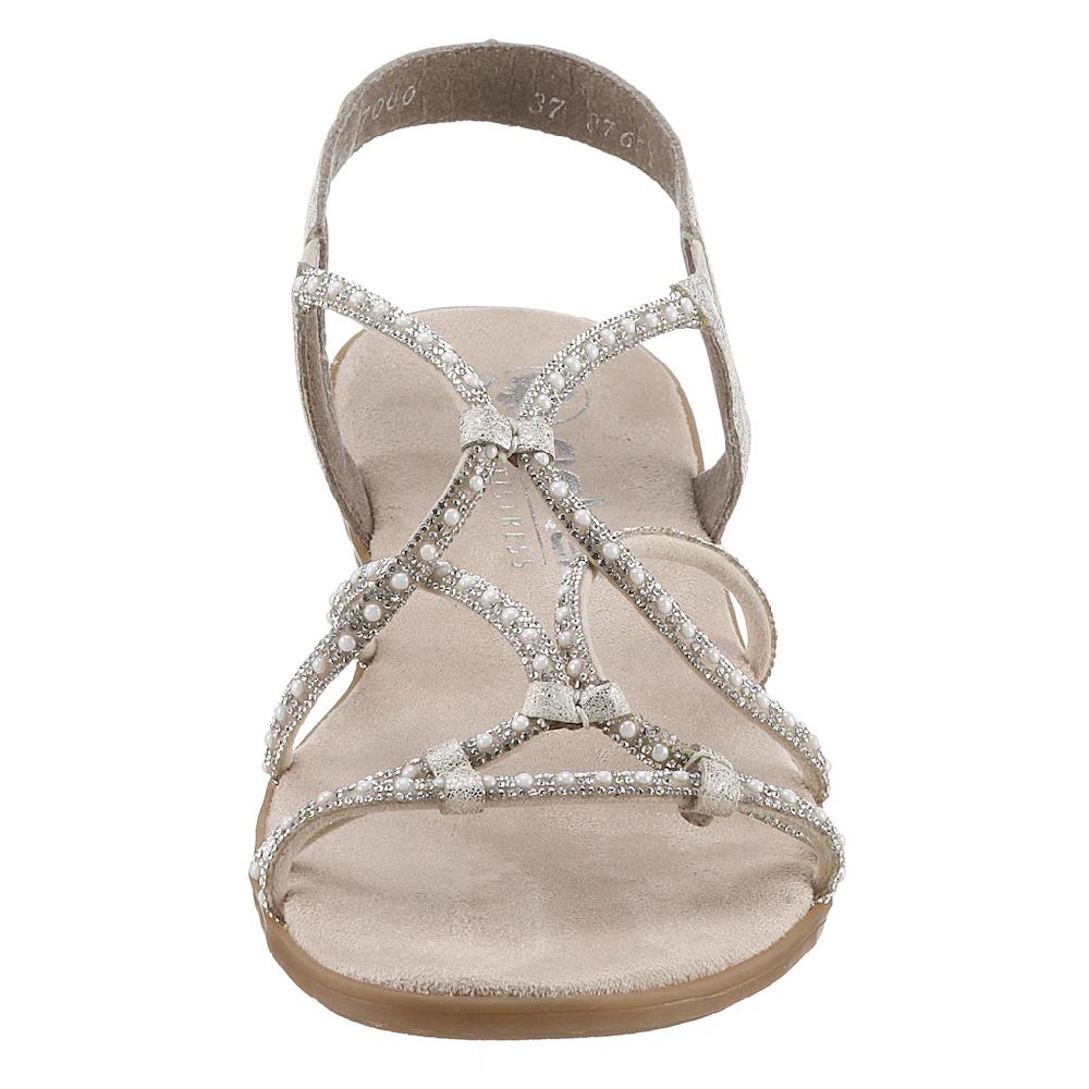 Rieker Riemchensandale Sommerschuh Sandalette Blockabsatz mit Gummizügen für guten Sitz kaufen Sonderangebote