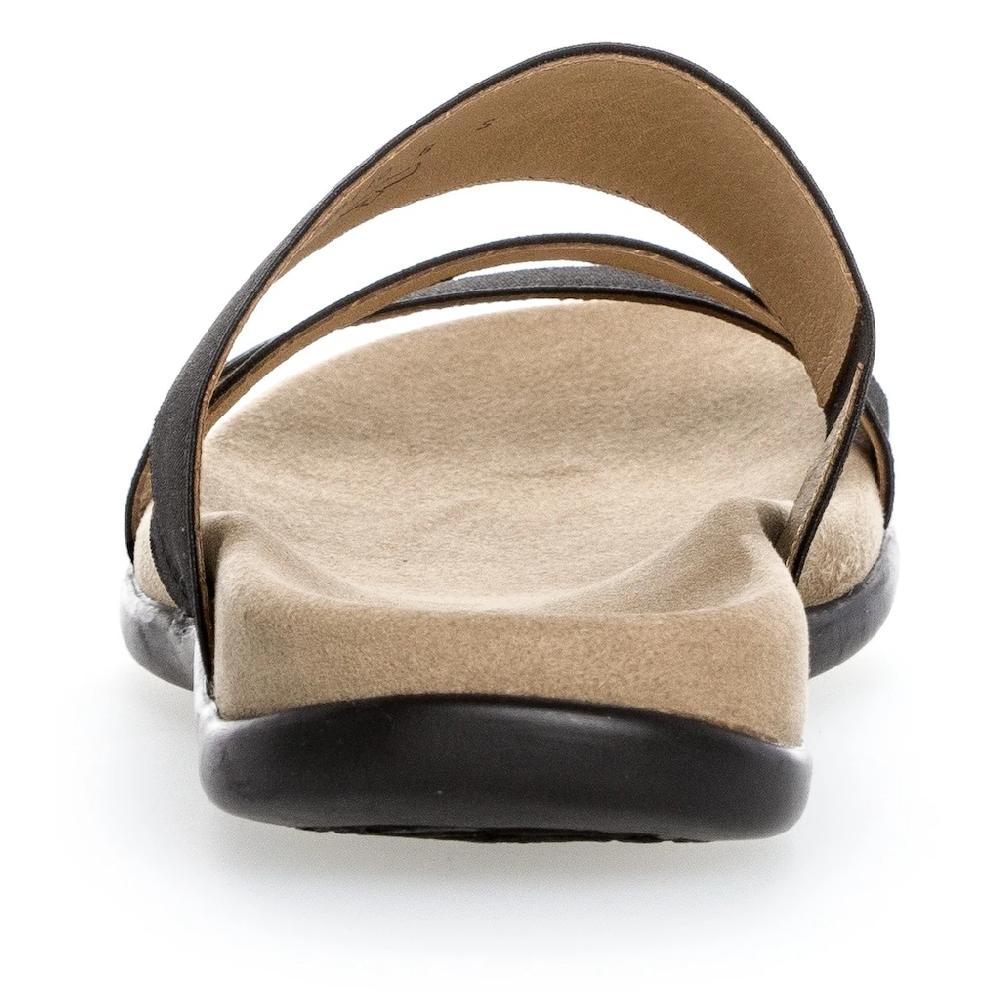 Gabor Pantolette Keilabsatz Sommerschuh Schlappen mit atmungsaktivem Lederfutter bestellen Wochenangebot