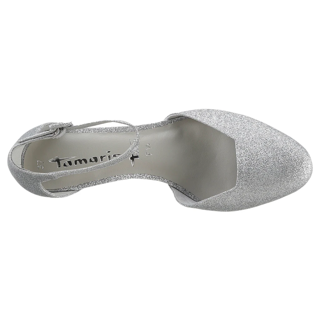 Tamaris Spangenpumps Abendschuh Festtagsschuh Brautschuh Trichterabsatz mit ANTIshokk kaufen Letzte 3 Tage