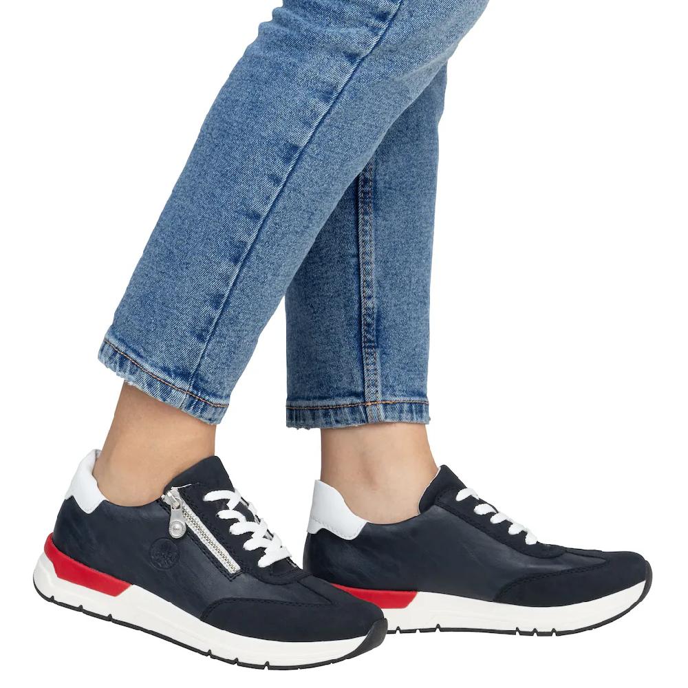 Rieker Keilsneaker Halbschuh Freizeitschuh Schnürschuh mit seiltichem Reißverschluss online bestellen Hotsell