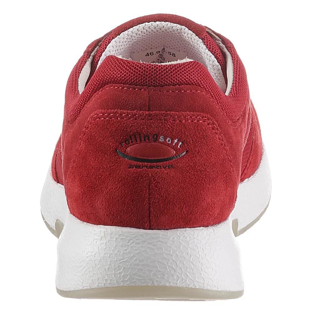 Gabor Rollingsoft Keilsneaker Freizeitschuh Halbschuh Schnürschuh im sommerlichem Materialmix online kaufen im Angebot