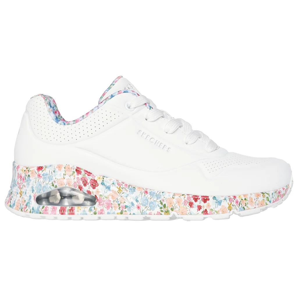 Skechers Sneaker »UNO-MAJESTIC GARDEN« Keilsneaker Plateausneaker mit bedruckter Sohle Blitzverkäufe