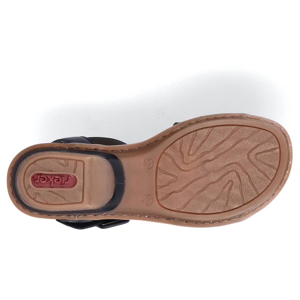 Rieker Sandalette Sommerschuh Sandale Keilabsatz mit Klett kaufen Fabrikpreis