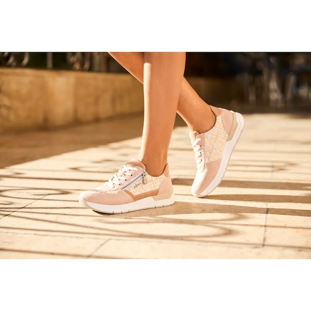 Rieker Keilsneaker Halbschuh Freizeitschuh Casual-Schnürschuh im Materialmix kaufen Günstig kaufen