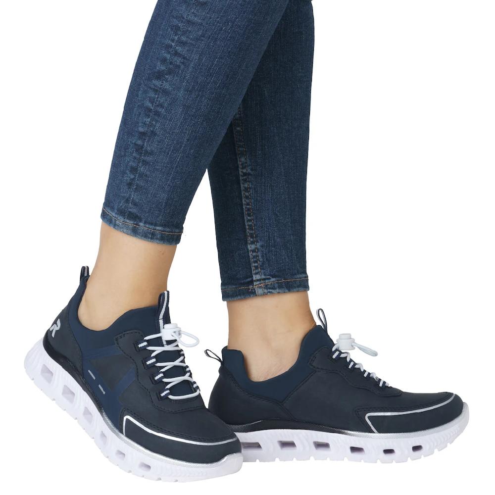RIEKER Sport Slip-On Sneaker Schlupfschuh Halbschuh Freizeitsneaker mit Schnellverschluss Großer Ausverkauf
