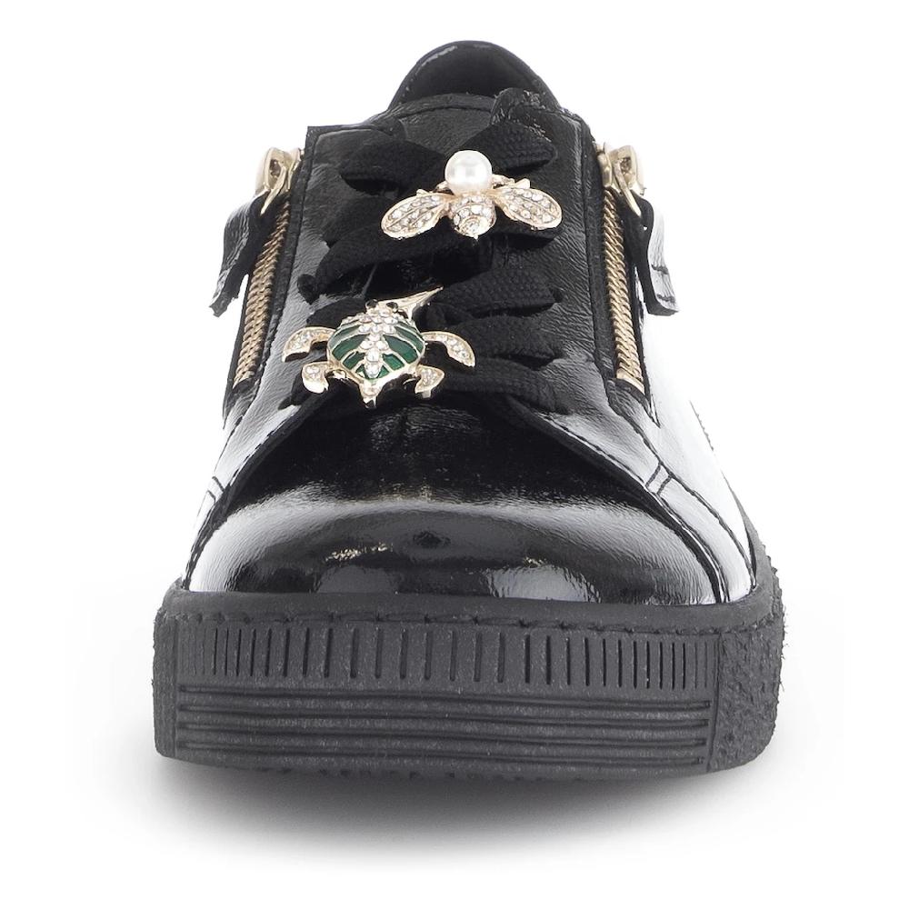 Gabor Plateausneaker Freizeitschuh Halbschuh Schnürer mit edlen Schmuck-Tiermotiven online bestellen Online Shopping