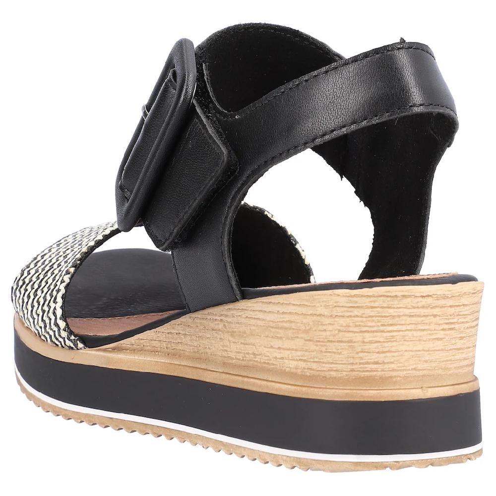 Remonte Sandalette »ELLE-Collection« Sommerschuh Sandale Bequemschuh mit Klett unter der Zierschnalle online kaufen Black Friday