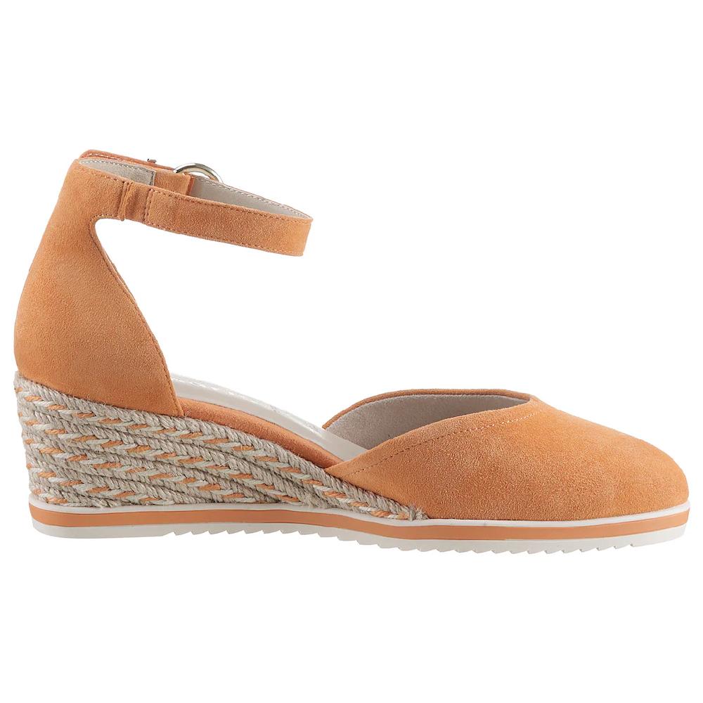 Tamaris Keilpumps Keilabsatz Schlupfschuh Riemchensandale mit modischem Jute-Besatz bestellen Neueste Mode