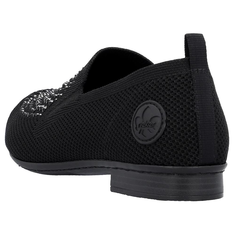 Rieker Slipper Loafer Business Schuh mit Strass-Steinchen verziert ▷ für Saisonale Angebote
