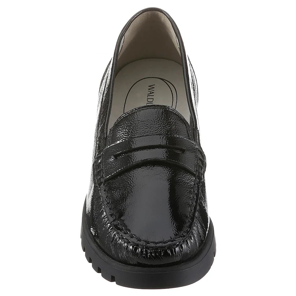 Waldläufer Mokassin »HEGLI« Slipper Bequemschuh aus Lackleder in komfortabler Schuhweite H online kaufen Kauf eins, bekomm eins gratis