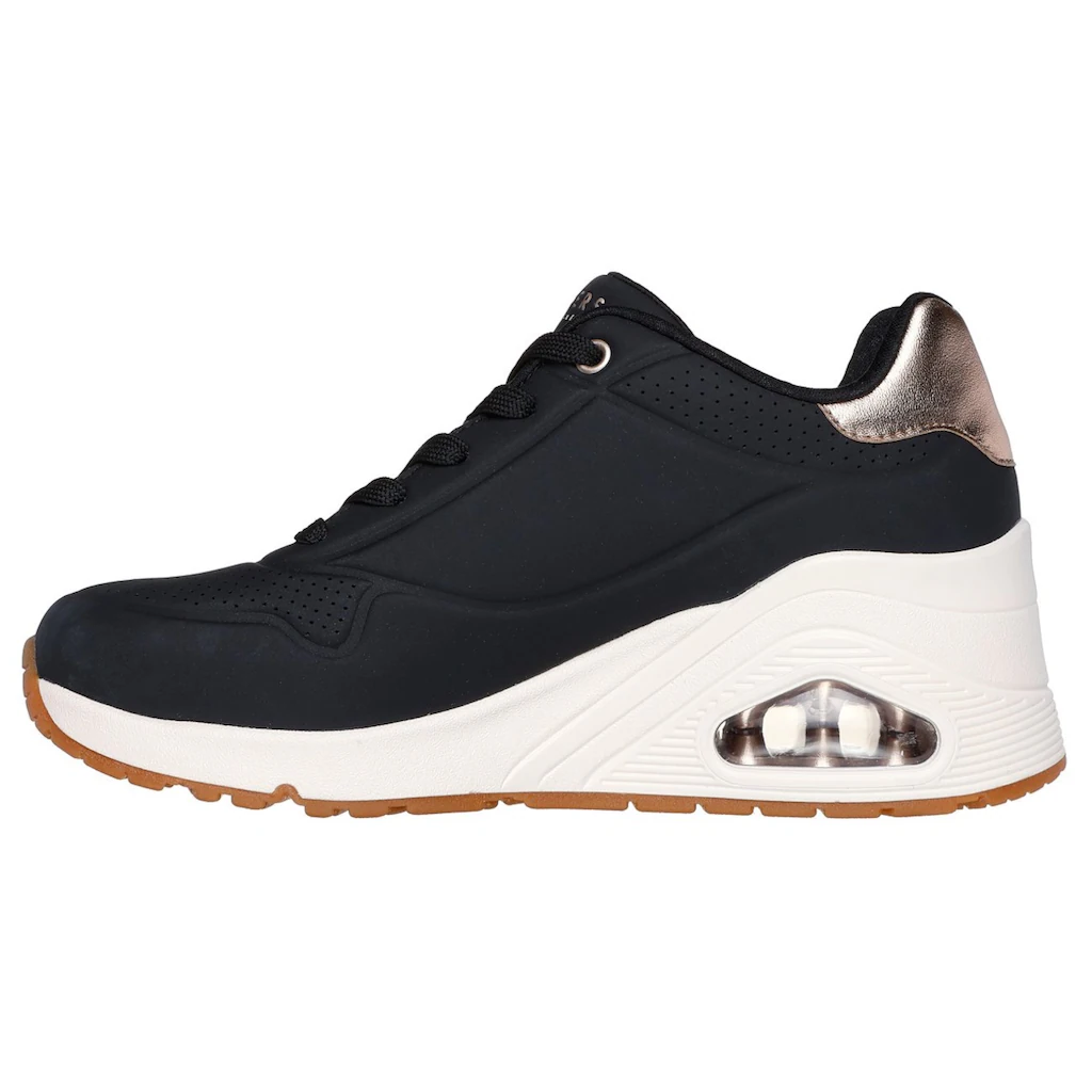 Skechers Sneaker »UNO WEDGE-HI STEPS« Keilsneaker Schnürschuh mit Air-Cooled Memory Foam bestellen Tiefpreis