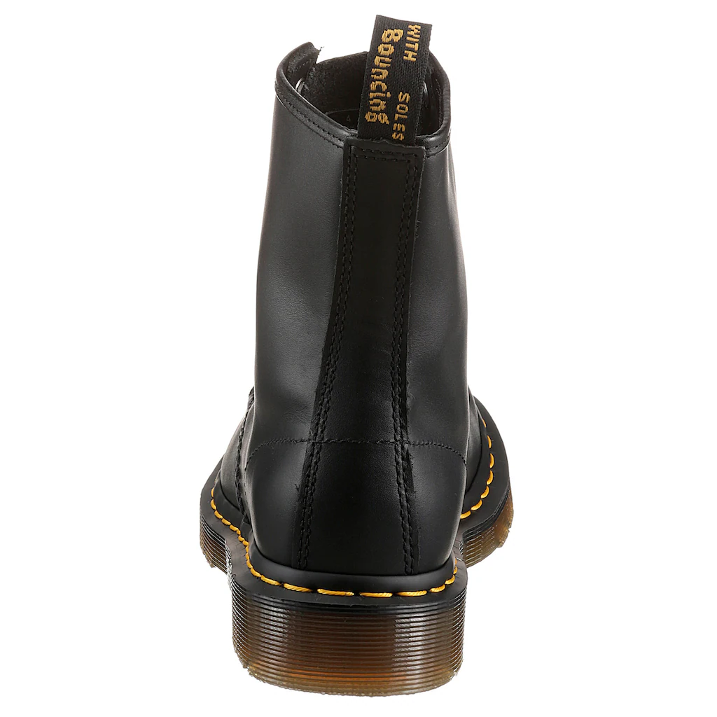 DR. MARTENS Schnürstiefel »1460 8 Eye Boot« Festival Blockabsatz Schnürboots mit gelber Rahmennaht ▷ für Neueste Stile