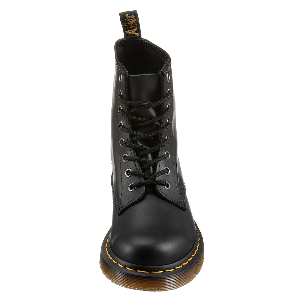 DR. MARTENS Schnürstiefel »1460 8 Eye Boot« Festival Blockabsatz Schnürboots mit gelber Rahmennaht ▷ für Neueste Stile