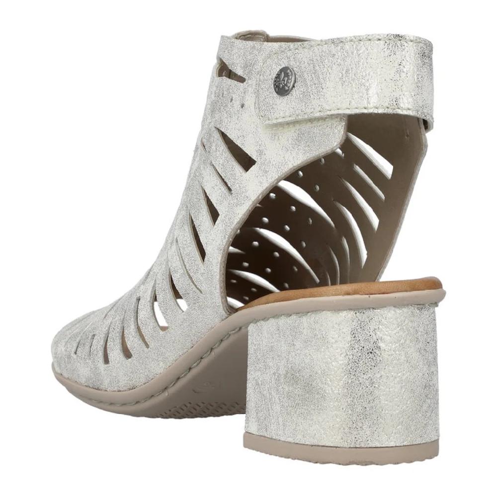 Rieker Sandalette Sommerschuh Sandale Blockabsatz im Metallic-Look online kaufen Nur noch ein Tag übrig
