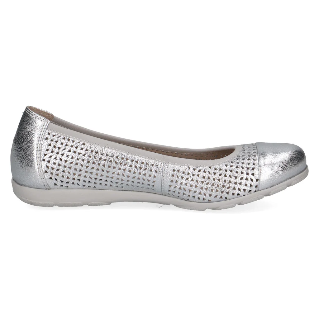 Caprice Ballerina Slipper Bequemschuh Schlupfschuh mit Perforation ▷ für Fabrikladen