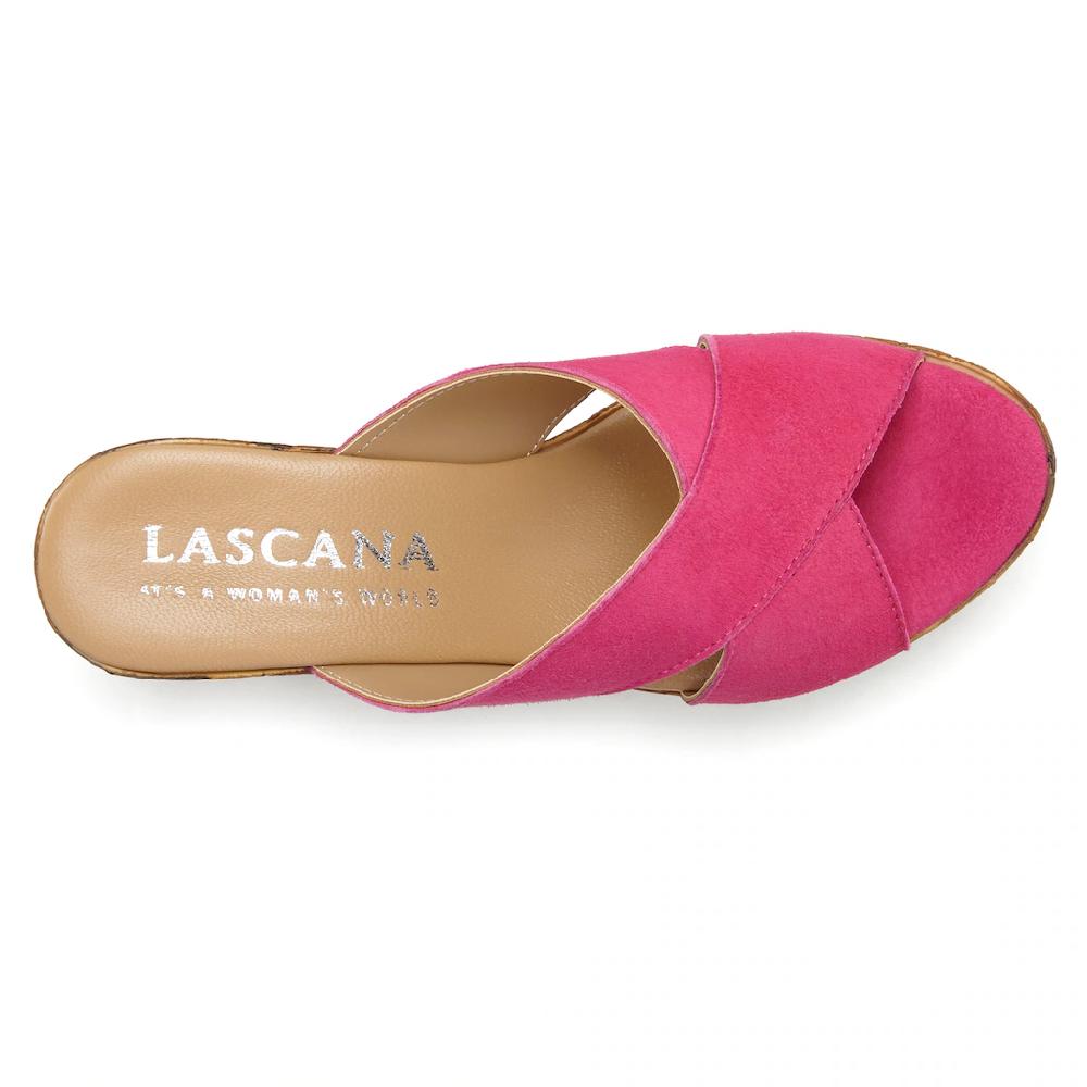 LASCANA Pantolette Mule Sandale offener Schuh aus Leder mit Blockabsatz online kaufen Online