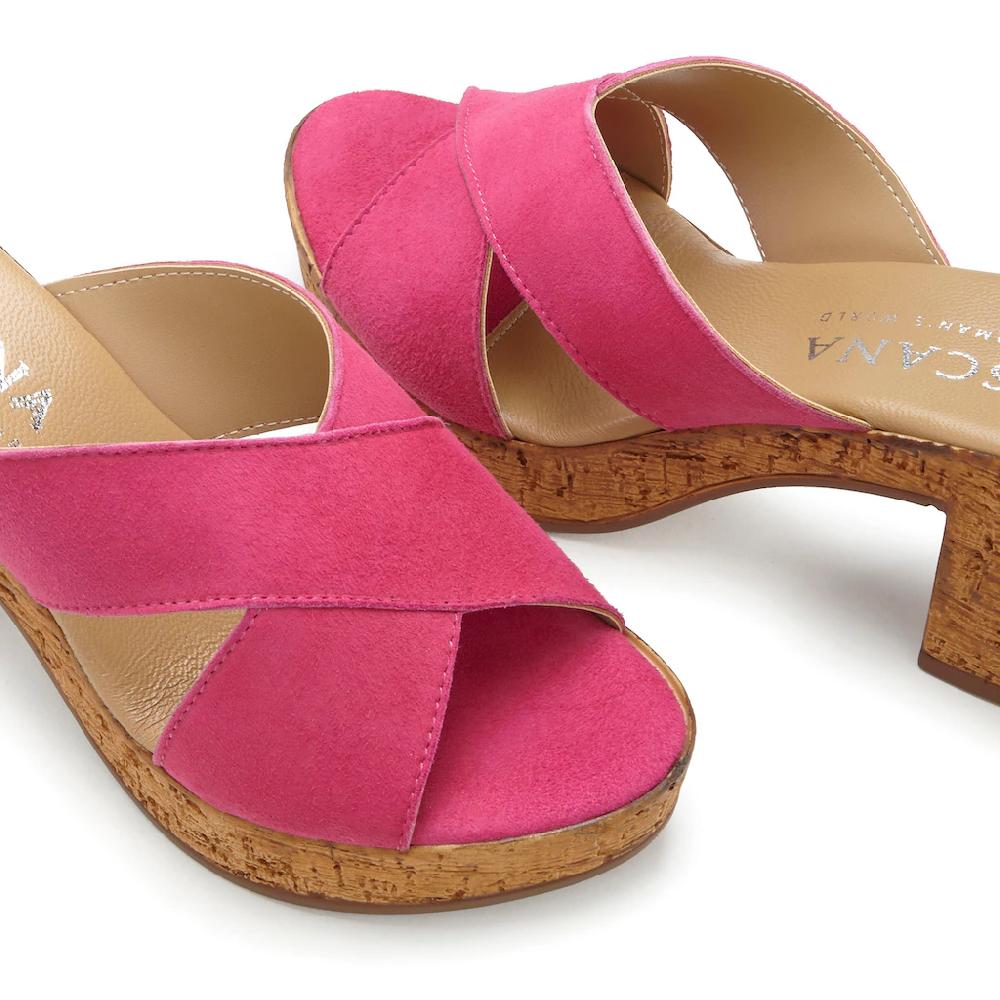 LASCANA Pantolette Mule Sandale offener Schuh aus Leder mit Blockabsatz online kaufen Online