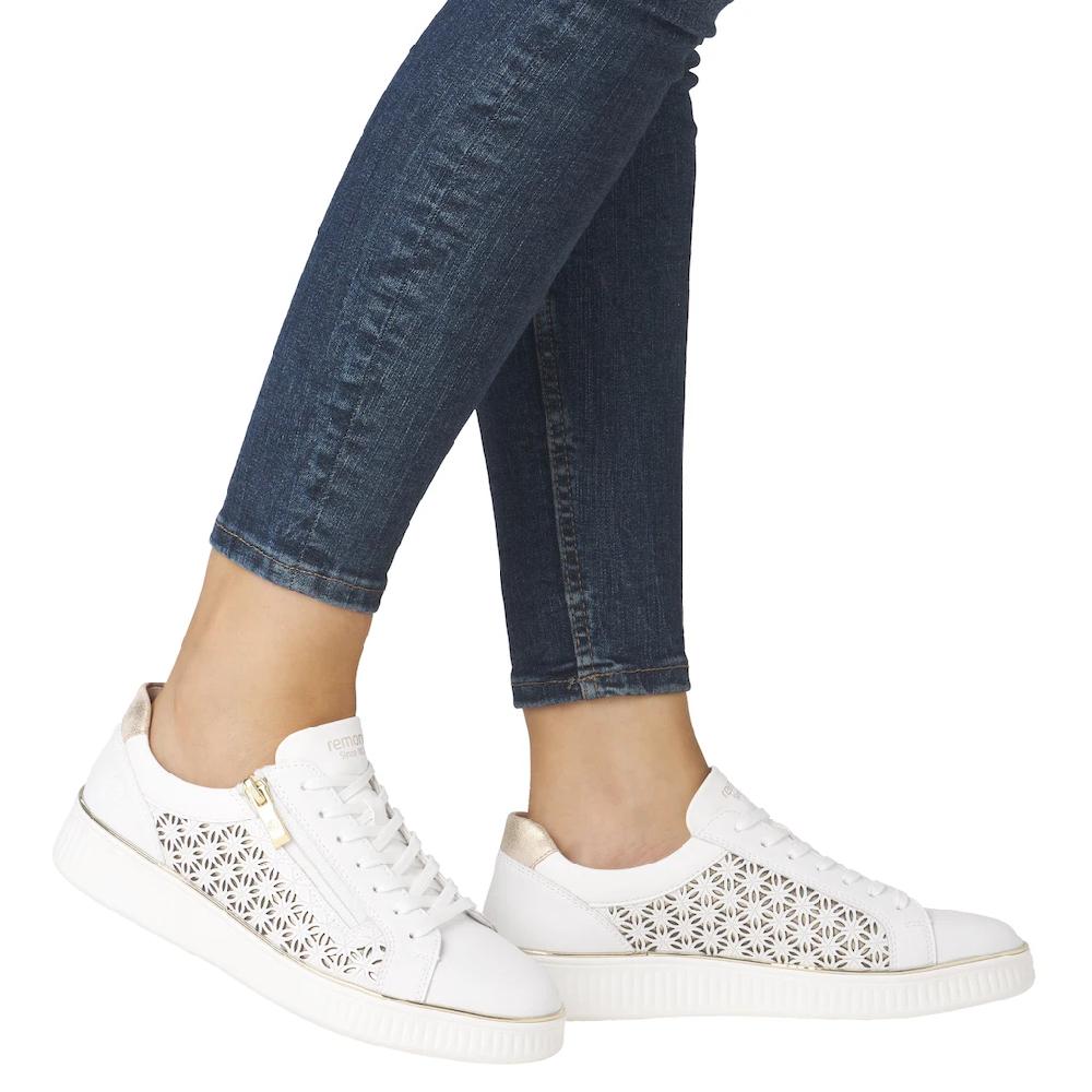 Remonte Plateausneaker Freizeitschuh Schnürer Halbschuh mit Perforation online kaufen Verkauf