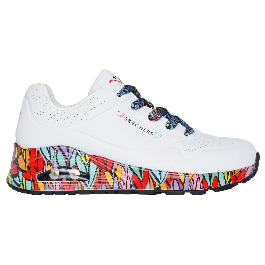 Skechers Sneaker »UNO« Plateausneaker Schnürschuh mit Keilabsatz kaufen Schlussverkauf