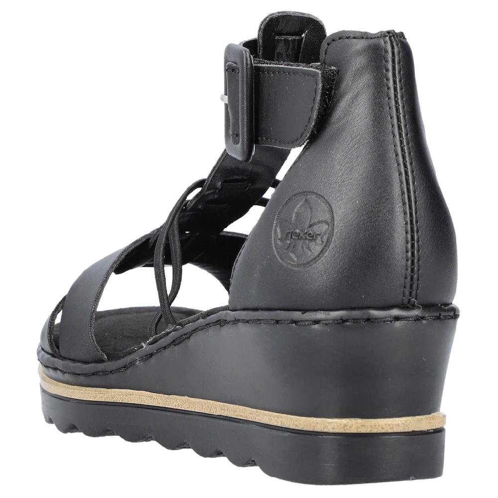 Rieker Keilsandalette Sommerschuh Sandale Keilabsatz mit Klettverschluss-Riemchen kaufen Versandkostenfrei