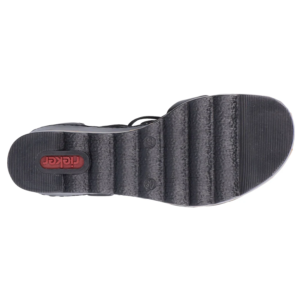Rieker Keilsandalette Sommerschuh Sandale Keilabsatz mit Klettverschluss-Riemchen kaufen Versandkostenfrei