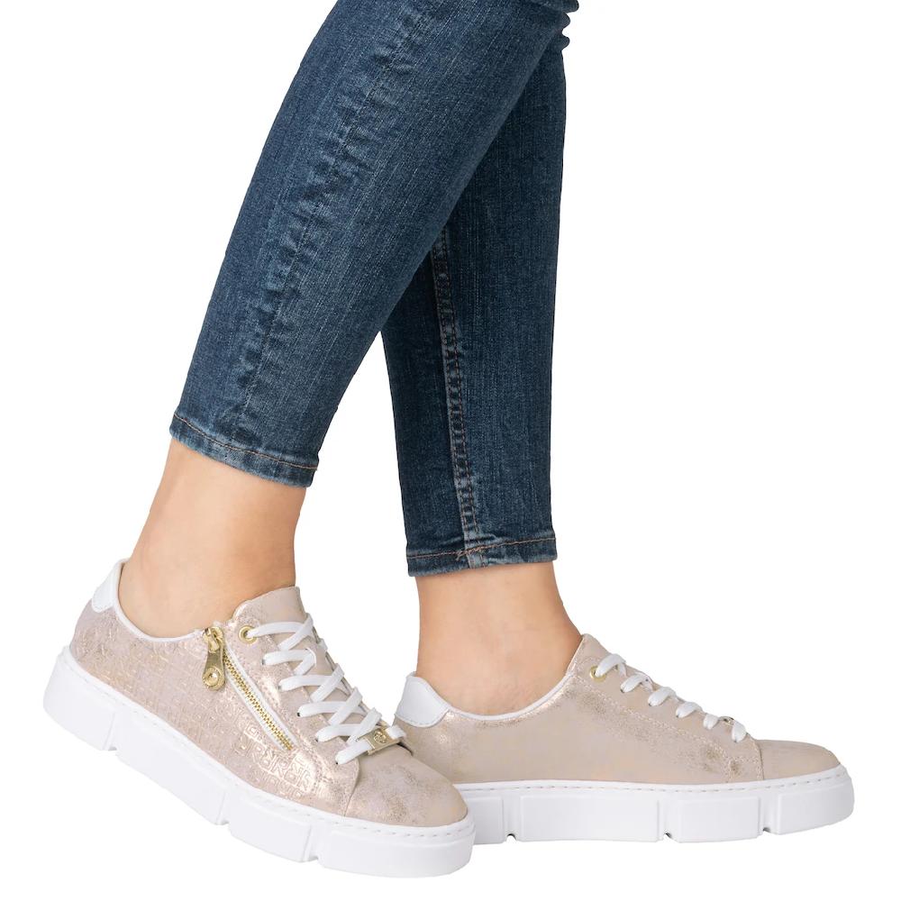 Rieker Plateausneaker Freizeitschuh Halbschuh Schnürschuh mit Reißverschluss kaufen Großer Ausverkauf
