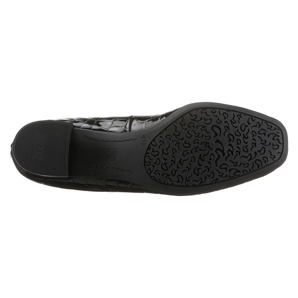 Ara Pumps »GRAZ« Abendschuh Festtagsschuh Blockabsatz mit Reptilprägung ▷ für Osterangebot
