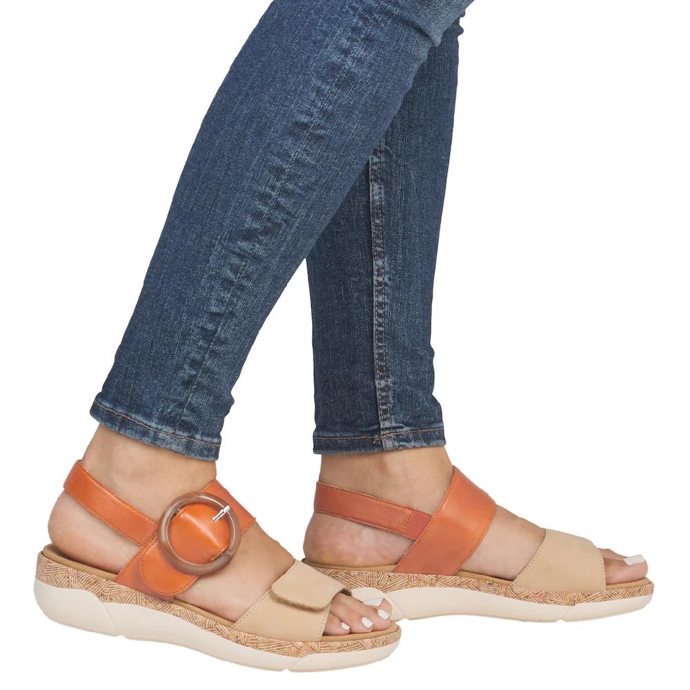 Remonte Keilsandalette Sommerschuh Riemchensandale praktische Klettverschlüsse kaufen Zeitlich begrenztes Angebot
