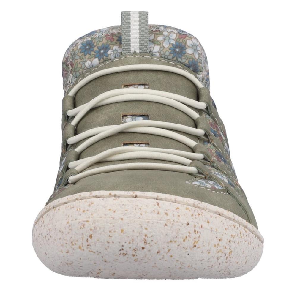 Rieker Slip-On Sneaker Slipper Schlupfschuh Freizeitschuh mit Blumendruck online bestellen Wochenangebot