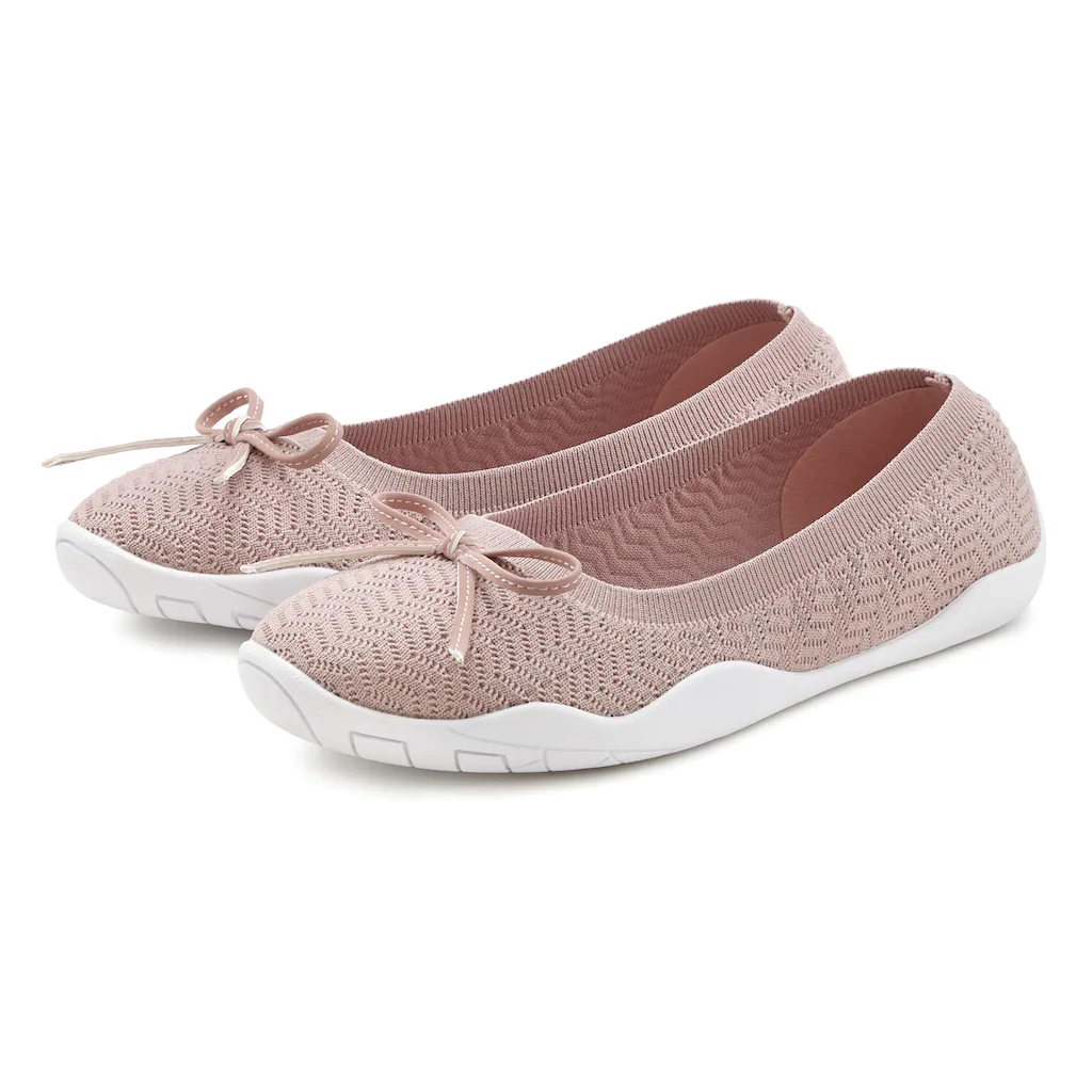 LASCANA Sneaker Ballerinas mit flacher & flexibler Sohle superleicht Slipper Halbschuh VEGAN ▷ für Begrenzte Freigabe