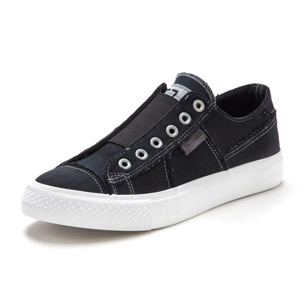 Elbsand Slip-On Sneaker aus Textil bequemer Elastik Einsatz Halbschuh Slipper Freizeitschuh kaufen Letzte 2 Tage