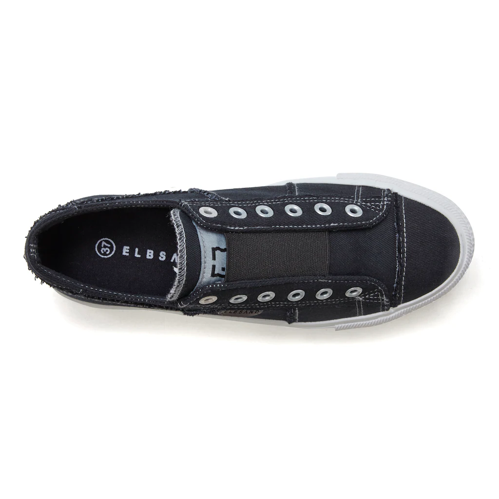 Elbsand Slip-On Sneaker aus Textil bequemer Elastik Einsatz Halbschuh Slipper Freizeitschuh kaufen Letzte 2 Tage