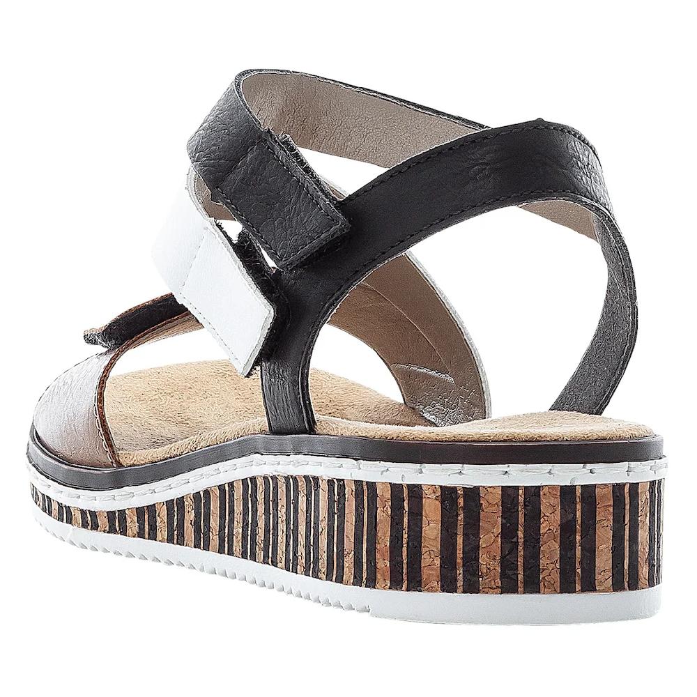 Rieker Riemchensandale Sommerschuh Sandalette Keilabsatz im modernen Look online bestellen Bis zu 55% Rabatt