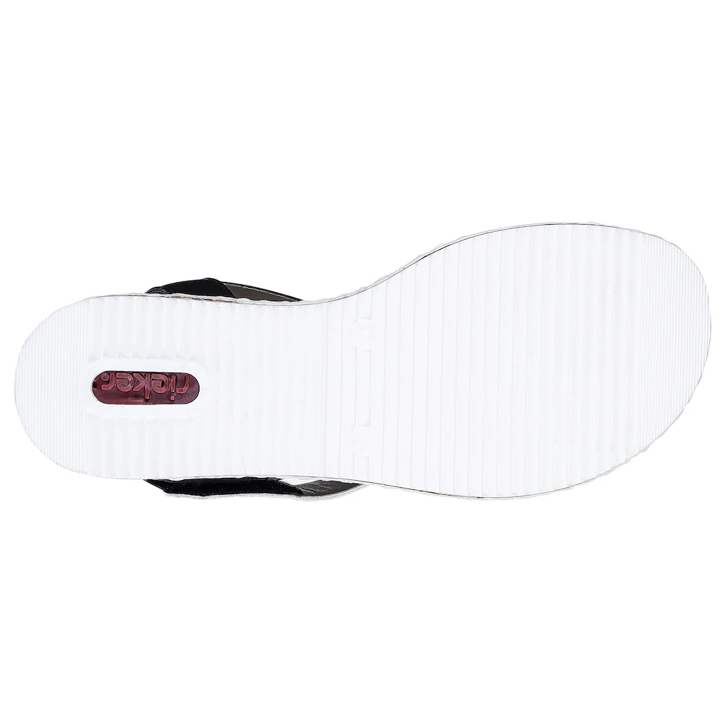 Rieker Riemchensandale Sommerschuh Sandalette Keilabsatz im modernen Look online bestellen Bis zu 55% Rabatt
