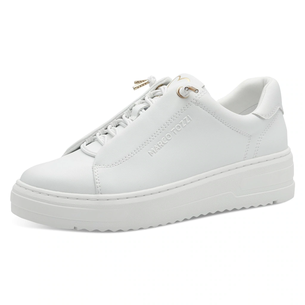 MARCO TOZZI Slip-On Sneaker Freizeitschuh Halbschuh Schnürschuh mit seitlichem Logoschriftzug online bestellen Super Rabatt