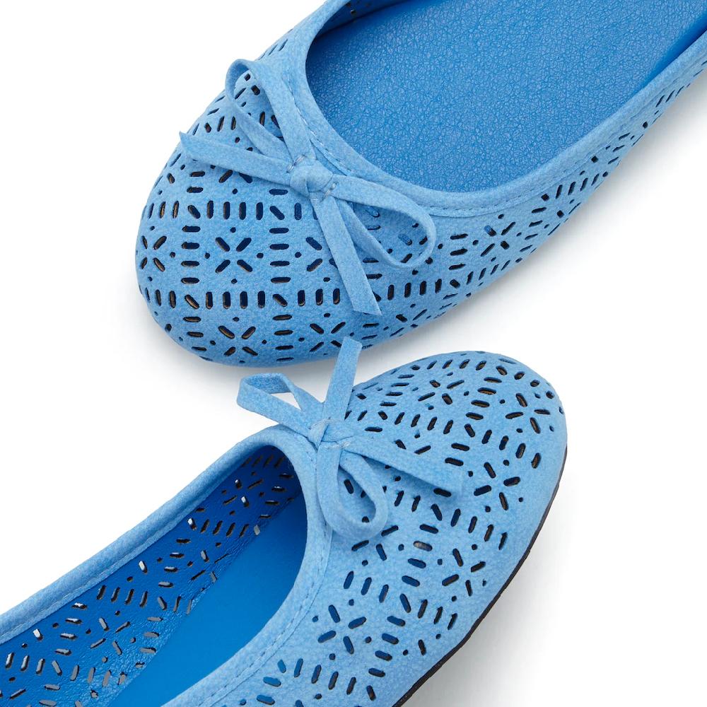 LASCANA Ballerina Freizeitschuh Slipper Halbschuh mit kleinen Cut-Outs VEGAN online bestellen Begrenzt auf 3 Tage