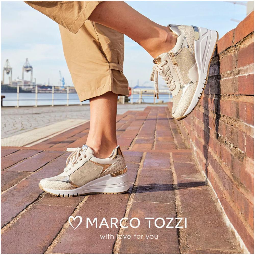 MARCO TOZZI Keilsneaker Freizeitschuh Halbschuh Schnürschuh in veganer Verarbeitung online bestellen Schlussverkauf